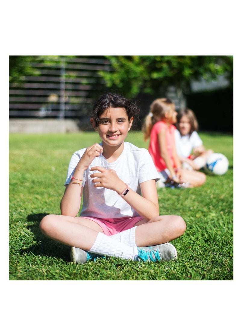 Customizable Waterproof Silicone Bands for Fitbit Ace 3 Ace 2 Luxe Inspire Suitable for Kids Available in Pink Yellow Purple  - Image 2