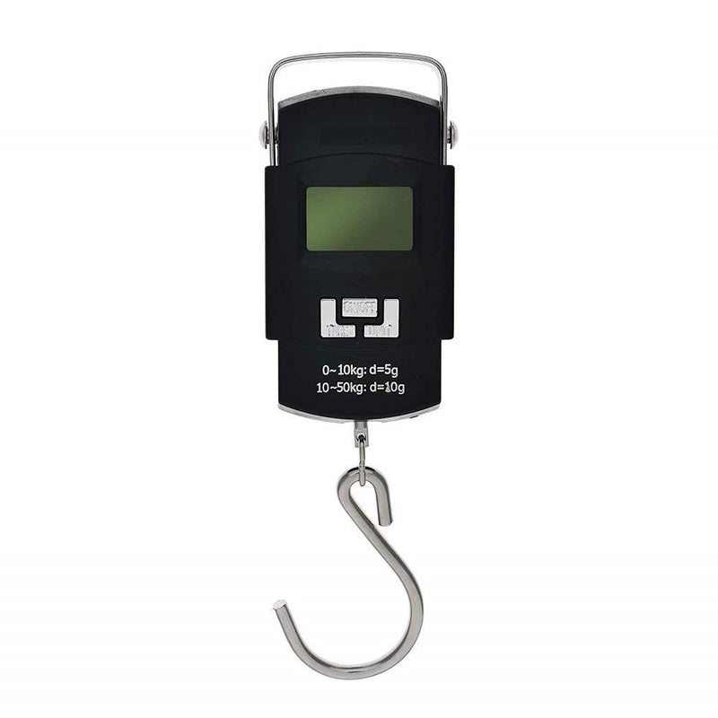 Shreekunj Impex SHREEKUNJ IMPEX Heavy Duty Portable Hook Weighing Machine Digital Type Manual Weight Mc 10 Kg50kg Temp Scale for Home Kitchen Traveling Black  - Image 1
