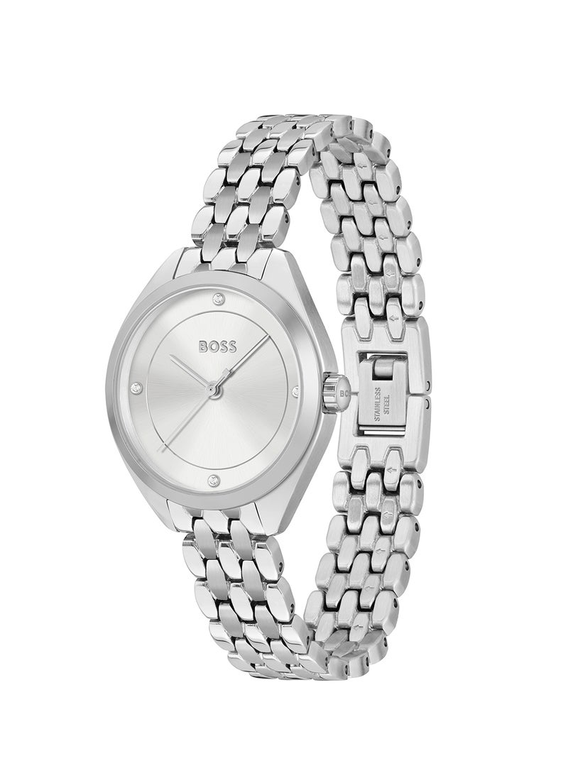 HUGO BOSS Women's Analog Round Shape Stainless Steel Wrist Watch 1502722 - 24.5 Mm  - Image 1