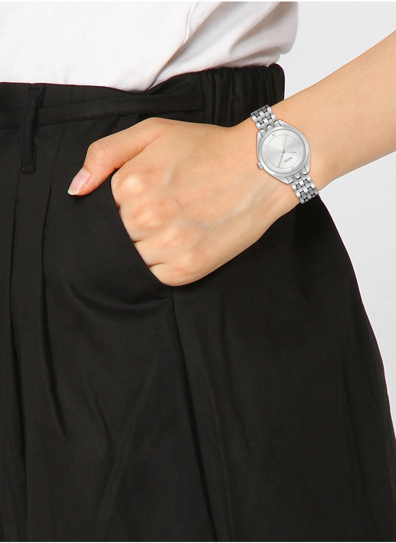 HUGO BOSS Women's Analog Round Shape Stainless Steel Wrist Watch 1502722 - 24.5 Mm  - Image 4
