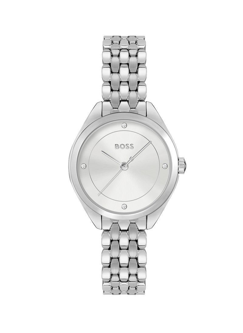 HUGO BOSS Women's Analog Round Shape Stainless Steel Wrist Watch 1502722 - 24.5 Mm  - Image 2