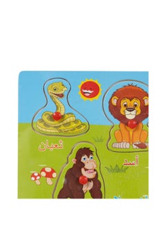 ماركة غير محددة لوح حيوانات تعليمي خشبي للأطفال  - Image 3