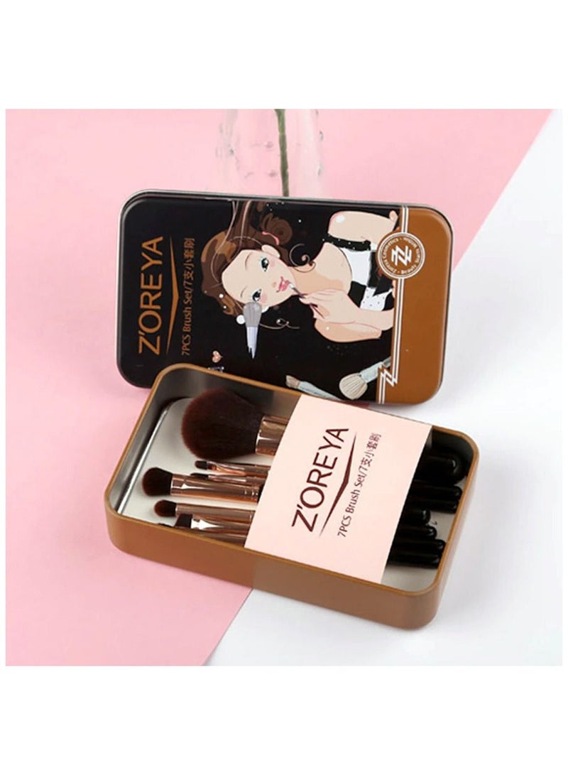 زوريا مجموعة فرش مكياج من زوريا 7 قطع - Image 2