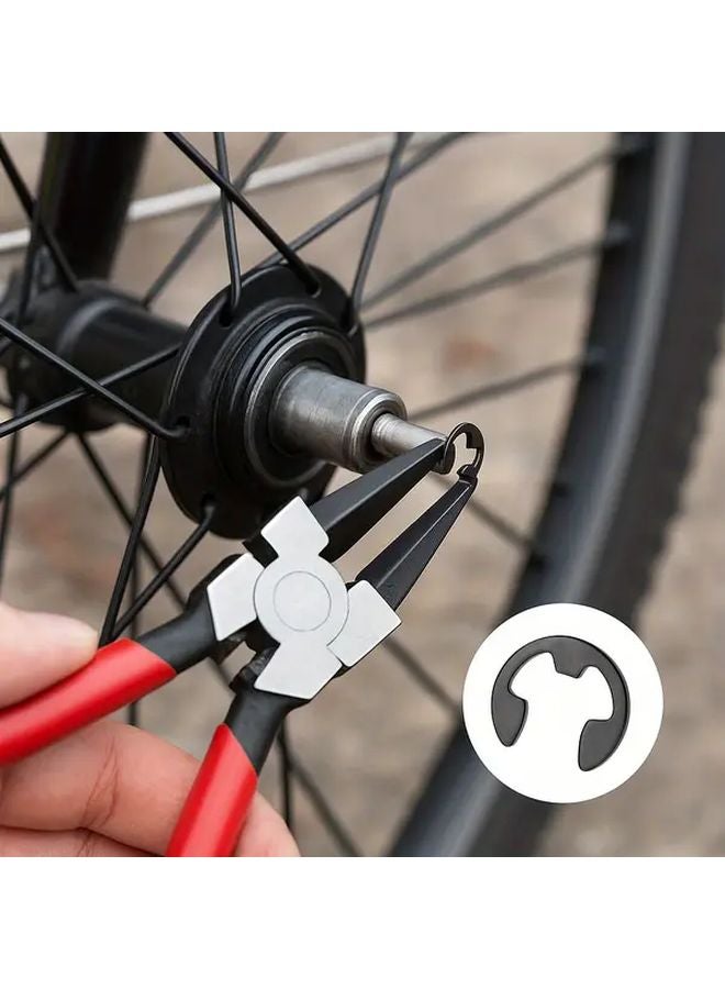 M9 Heavy Duty E Type External Circlip Retaining Rings Carbon Manganese Phosphate Coated 100PC - Image 5