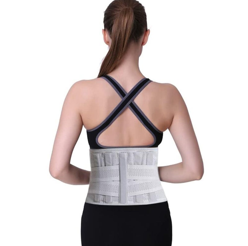 Dr Trust USA Lumbo Sacral Belt for Back Pain Relief, Back Sprains, Strains & Muscle Spasms, Orthopedic Adjustable Lower Back Support LS Belt for Men & Women, Lumbar Support Belt for Back and Abdomen, Posture Corrector with Adjustable Compression-330 (L) - Image 1