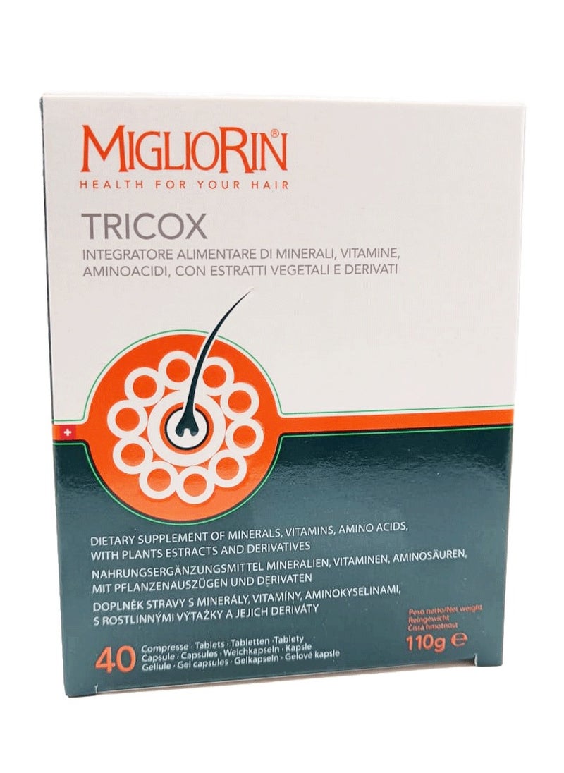 MIGLIORIN - Tricox 40gel + 40tab + 40cap (110 g) - Image 1