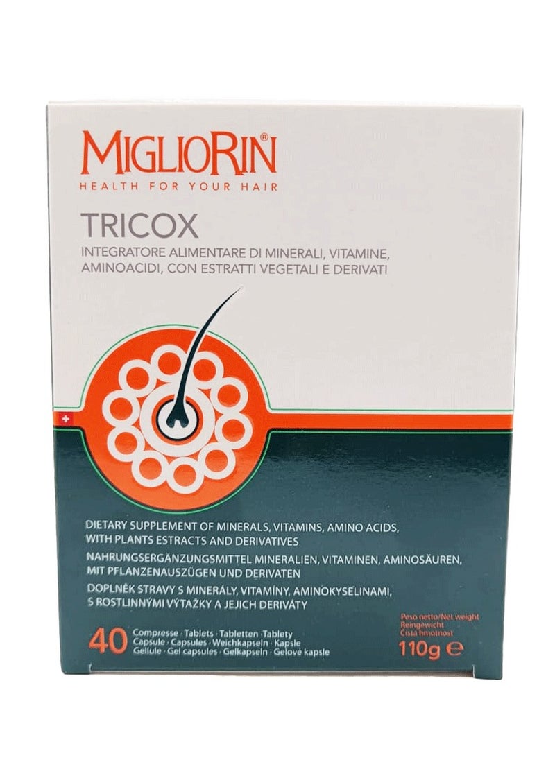 MIGLIORIN - Tricox 40gel + 40tab + 40cap (110 g) - Image 1