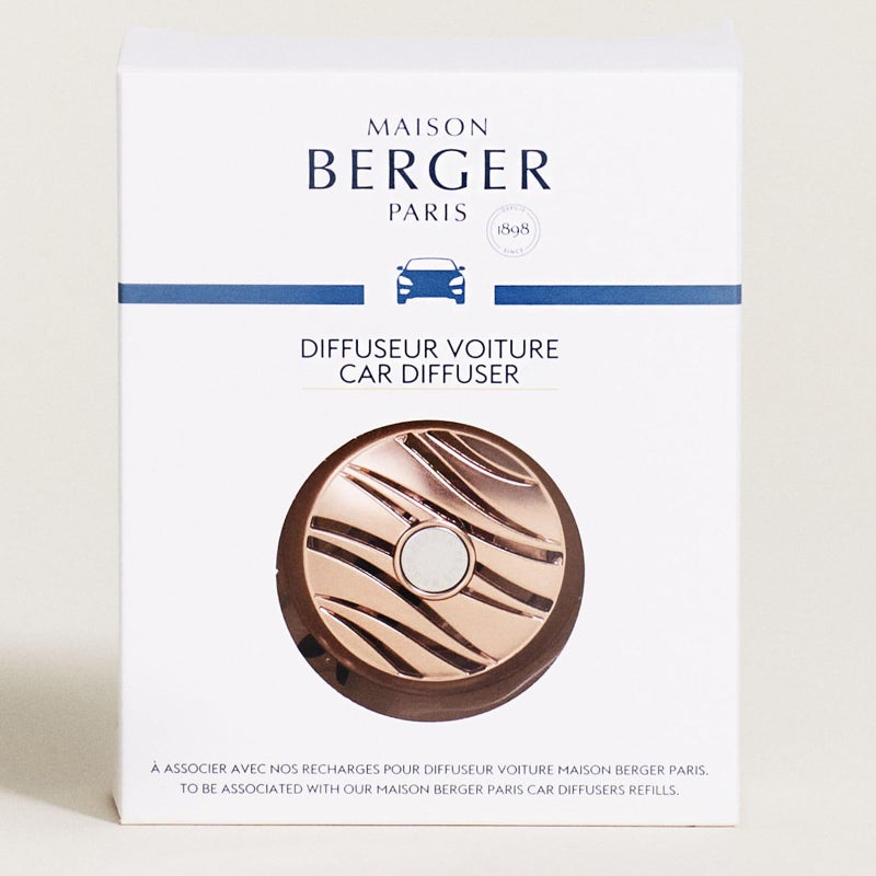 MAISON BERGER Luxury Car Air Freshener Vent Clip â€“ Refillable Scent Diffuser for Car Vents, French-Made, Adjustable Fragrance (No Pods/Refills Included, 1.75â€ Diameter) - Pink Copper - Image 4