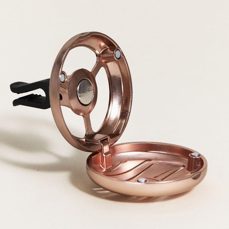 MAISON BERGER Luxury Car Air Freshener Vent Clip â€“ Refillable Scent Diffuser for Car Vents, French-Made, Adjustable Fragrance (No Pods/Refills Included, 1.75â€ Diameter) - Pink Copper - Image 5