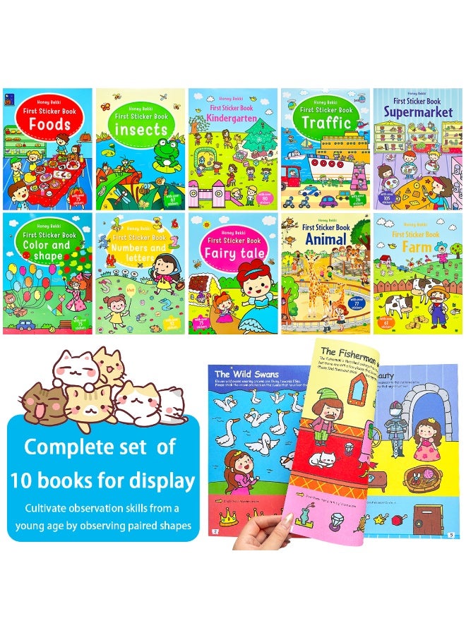 8 pcs children's anti-fruit jelly sticker book, fun education attention training, animal dinosaur ocean and other scenes of parent-child interactive gift set - Image 4