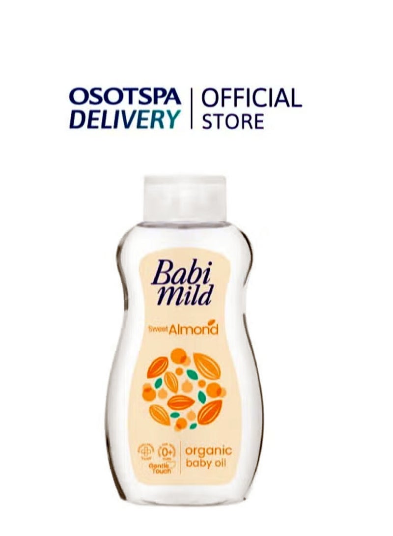 BABIMILD Organic Sweet Almond Oil for Moisturizing 200ml - Image 1