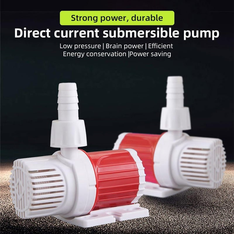 DC Aquarium Pump 20W Submersible 1000-1200L/H UltraQuiet Brushless 16.4ft Lift Ideal for Fish Tanks and Home Use - Image 2