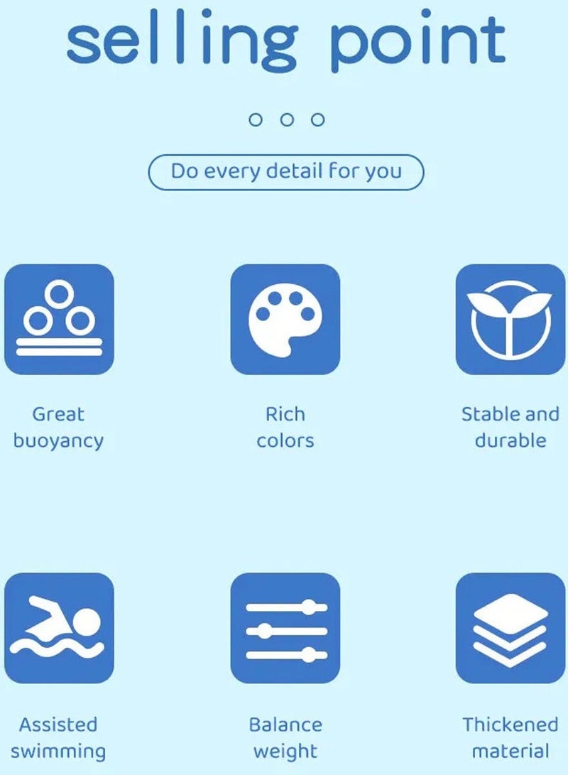قطوب تعويم حزام مع حزام قابل للتعديل هو الخيار المثالي للسباحة ، تعلم السباحة والسباحة السلامة ، إيفا الطفو مع حوض سباحة لوحة عائمة ، لوحة سباحة ، الأطفال ، الكبار ، السباحة للمبتدئين أفضل بركة عائمة - Image 5