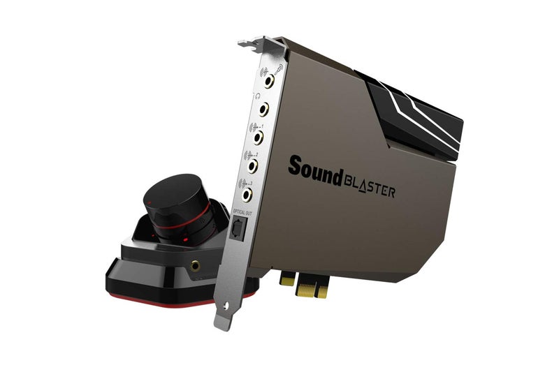 Creative Sound Blaster AE-7 Hi-Res Internal PCIe Sound Card, Quad-Core Processor, 127dB DNR ESS SABRE-class 9018 DAC, Xamp Discrete Custom Bi-amp, Discrete 5.1/Virtual 7.1, Dolby, DTS Encoding (Black) - Image 1