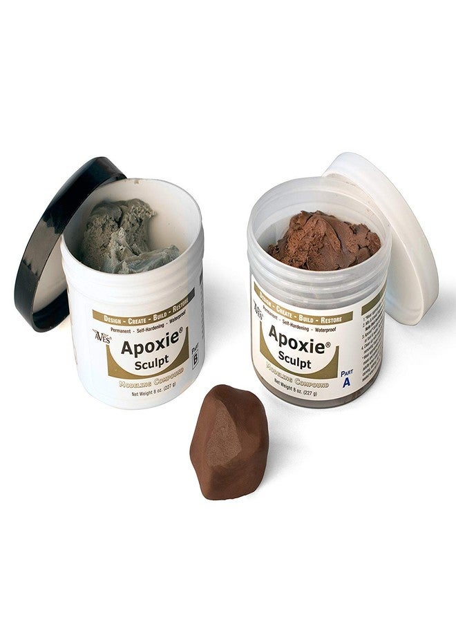 Aves Apoxie Sculpt - 2 Part Modeling Compound (A & B) - 1 Pound, Apoxie Sculpt for Sculpting, Modeling, Filling, Repairing, Simple to Use and Durable Self-Hardening Modeling Compound - Bronze - Image 3