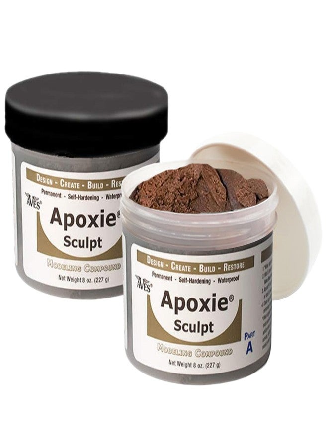 Aves Apoxie Sculpt - 2 Part Modeling Compound (A & B) - 1 Pound, Apoxie Sculpt for Sculpting, Modeling, Filling, Repairing, Simple to Use and Durable Self-Hardening Modeling Compound - Bronze - Image 1