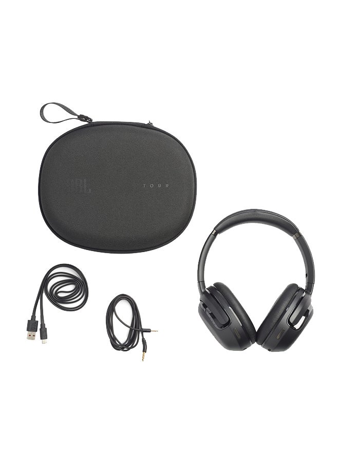 JBL Toure One M2 Wireless Over Ear Noice Cancelling Headphones Legendry Pro Sound 4 Mic Superior Calls With Voice Control Immersive Spatial Sound 50H Battery Black - Image 2
