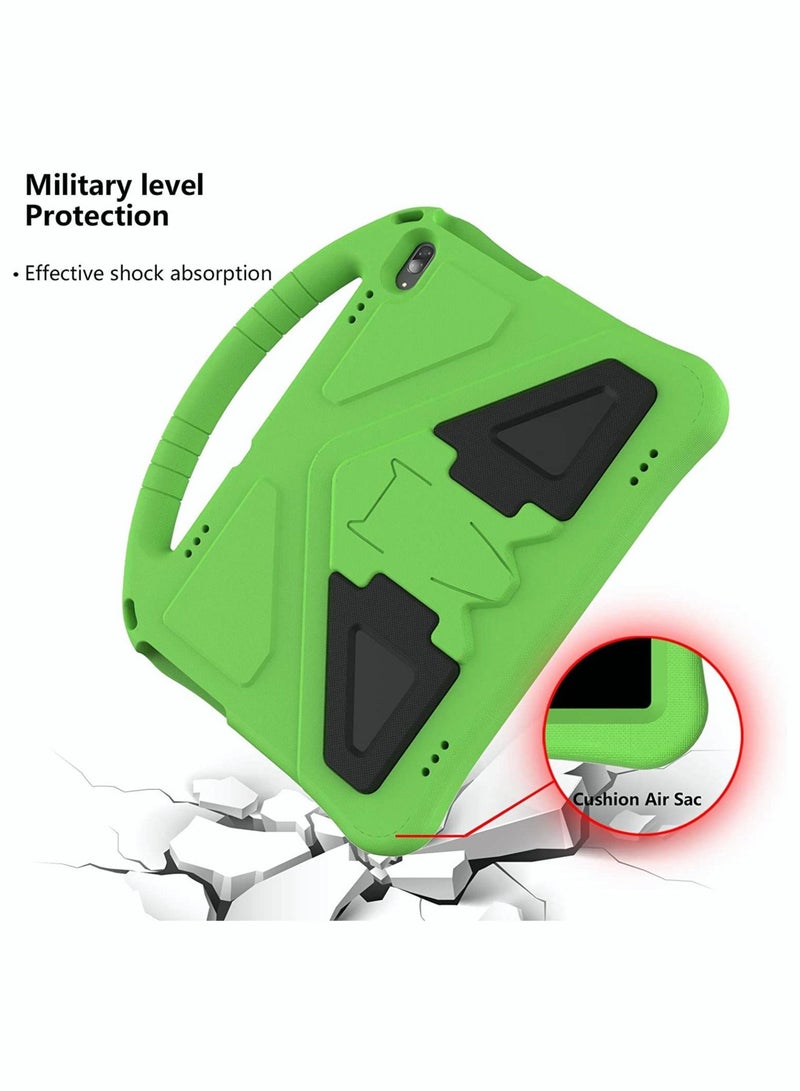 Captaintech Tablet Case for Lenovo Tab M10 HD TB-X505F TB-X605F for Kids, Durable Lightweight EVA Shockproof Protective Handle Stand Cover for Lenovo Tab M10 10.1" All-Inclusive Anti-Drop Bracket Case, Green - Image 4