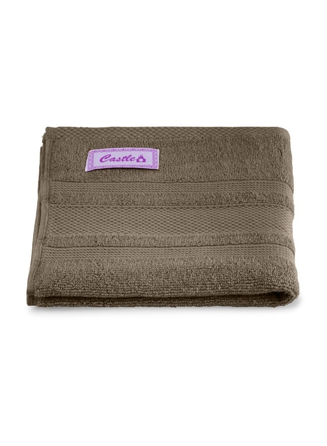 BYFT Home Castle (Beige) Premium Cotton Hand Towel (50 X 90 Cm-Set Of 1) Highly Absorbent, High Quality Bath Linen With Diamond Dobby 550 Gsm - Image 2