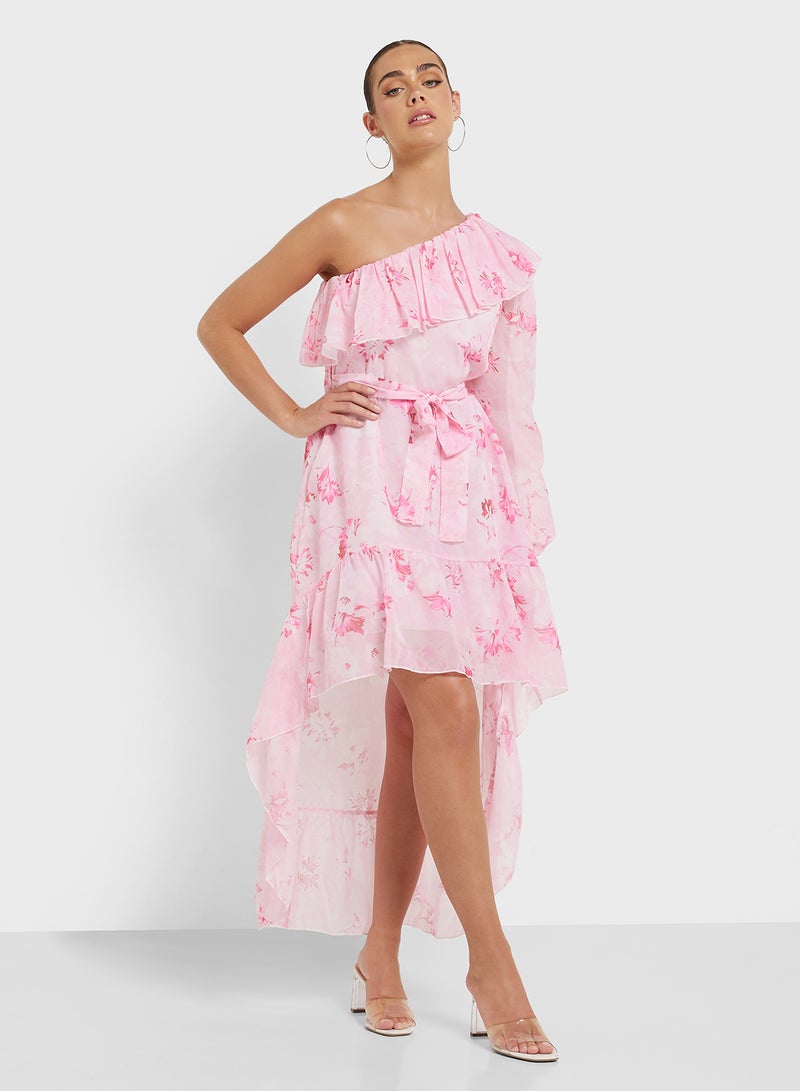 Ginger Floral High-Low Dress - Image 1