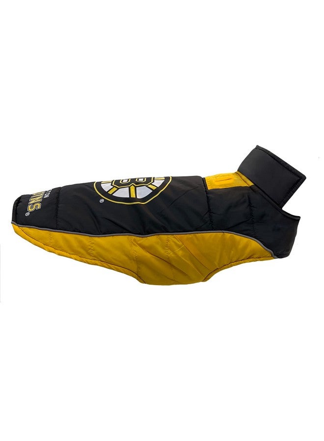 Pets First Pets First NHL Boston Bruins Puffer Vest for Dogs & Cats, Size Medium. Warm, Cozy, and Waterproof Dog Coat, for Small and Large Dogs/Cats. Best NHL Licensed PET Warming Sports Jacket - Image 3