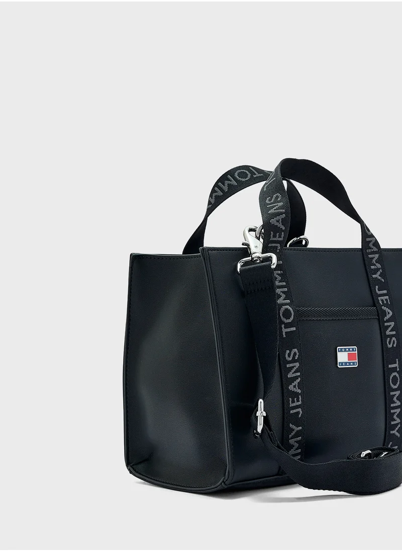 تومي جينز Logo Detail Zip Over Tote