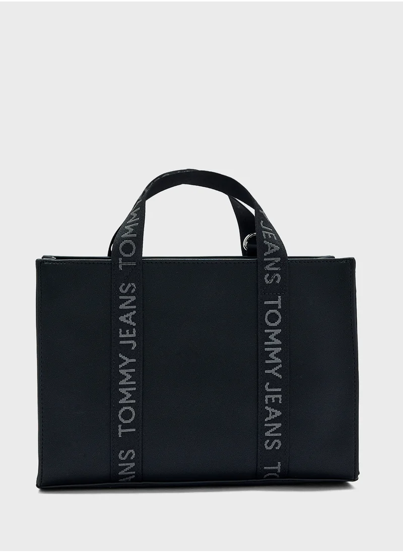 تومي جينز Logo Detail Zip Over Tote