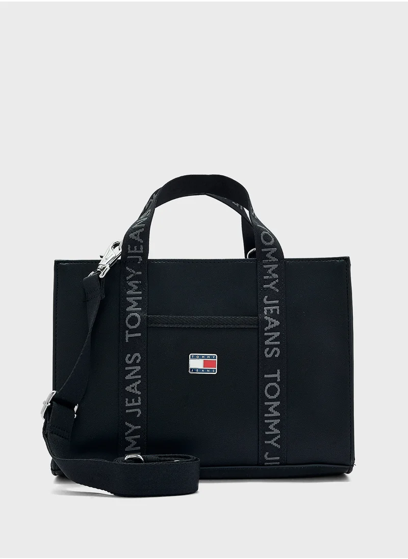 تومي جينز Logo Detail Zip Over Tote