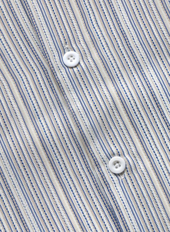 Take Two Men Casual Striped Short Sleeve Shirt - Image 3