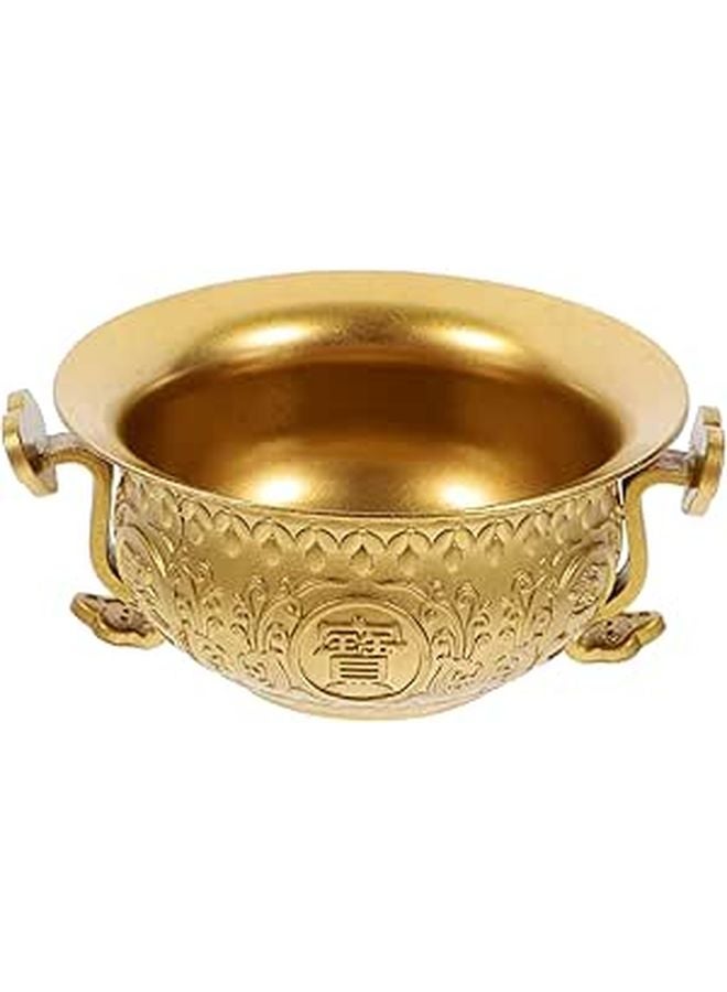 Vintage Copper Cornucopia Decorative Bowl Retro Feng Shui Decor Housewarming Gift - Image 1