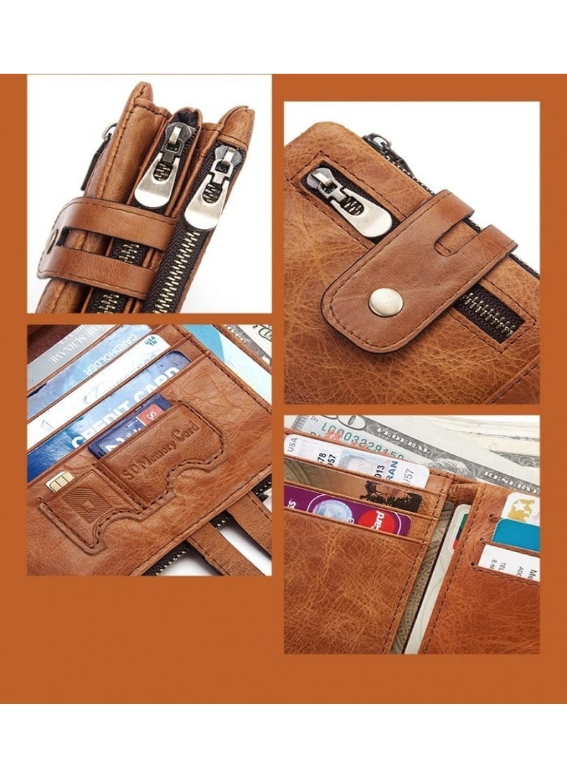 Jeep - Leather Light Brown Wallet - Image 1