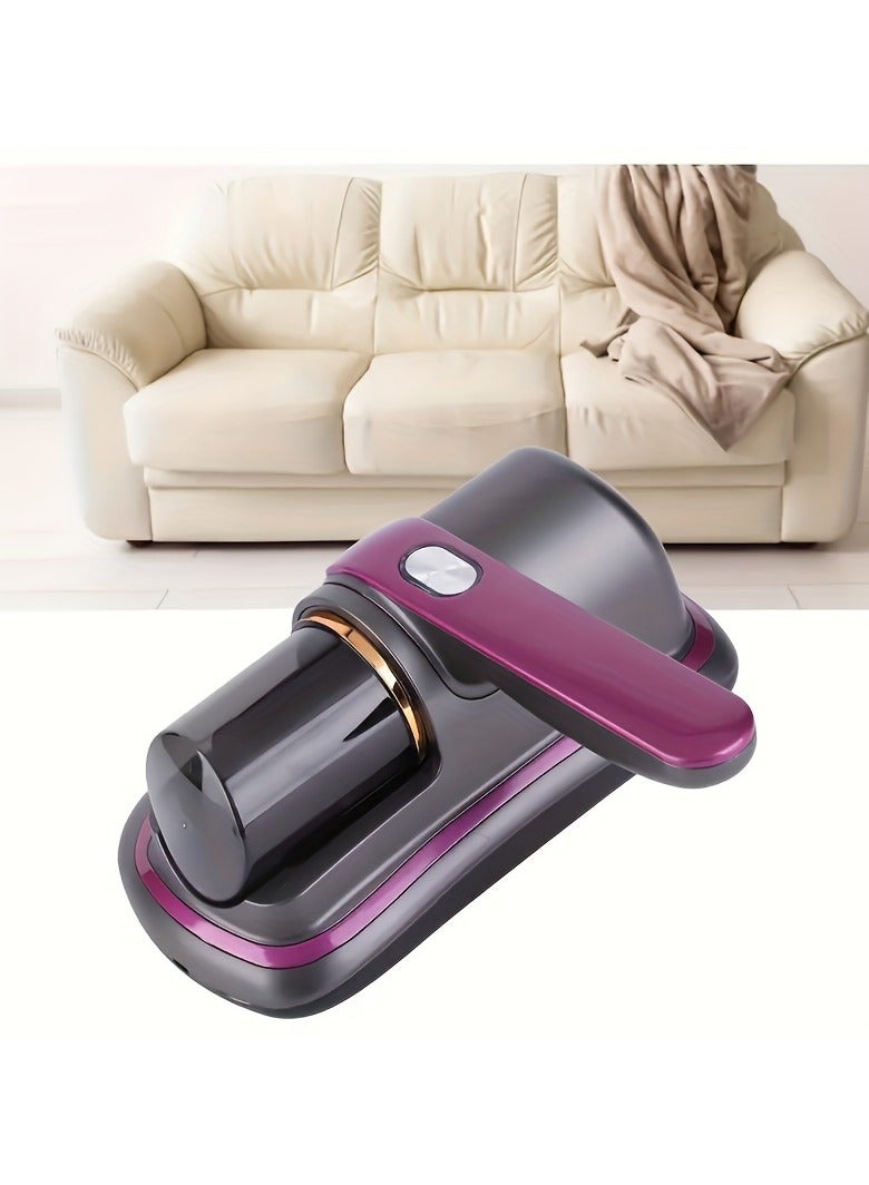 Portable Mites Remover Dust Collector Handheld Wireless Vacuum Cleaner With Large Suction For Bed Pillows Cloth Sofas And Carpet Acaricide