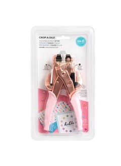 We R Memory Keepers We R Memory Keepers- Crop-A-Dile Eyelet Setter and Snap Punch, Pink Comfort Handle, For 1/8 or 3/16 Inch Holes, Grommet and Embelishment Crafting Puncher for Paper, Fabric, Leather, Plastic, and Metal  - Image 3