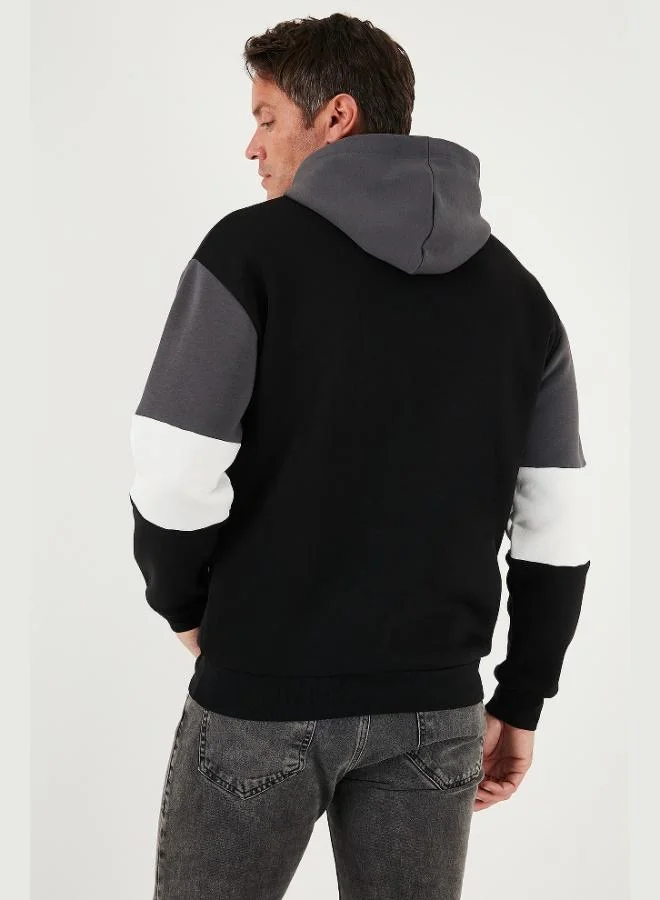 Buratti  Buratti Cotton Relaxed Fit Hooded Furry Soft Raised Sweat Men's SWEAT 5905299 for Men | Best Price UAE