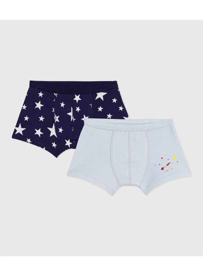 بيتي باتو Pack of children's star print cotton boxers with covered waistbands