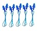 CTKcom 5 Pcs Silicone Gel Soft Earplug Corded String Ear Plugs for SwimmingPack of 5Blue - Image 1