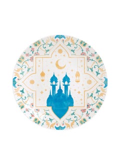 TRAMONTINA Since 1911,Made in Brazil-  Hayat 19cm Ramadan Themed Decorated Porcelain Dessert Plate  - Image 1