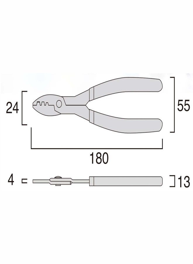 FUJIYA Tools, FA203, Crimping Pliers (for Faston terminal), 7 Inch - Image 3