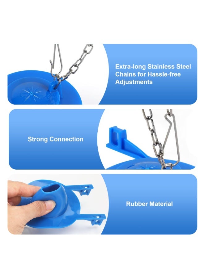 SANMUGEED Universal Toilet Flapper Replacement Toilet Flapper for Efficient Toilet Bowl 2Inch - Image 3