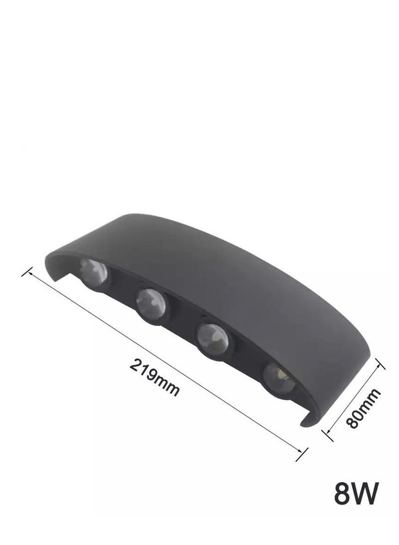 Happy Light Multi-colored aluminum LED wall lamp, 8 bulbs, outdoor and indoor - Image 4