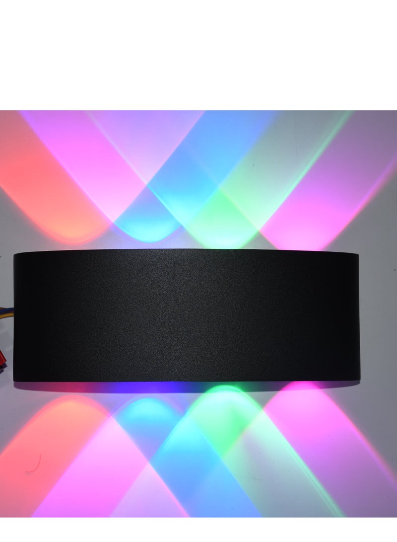 Happy Light Multi-colored aluminum LED wall lamp, 8 bulbs, outdoor and indoor - Image 3