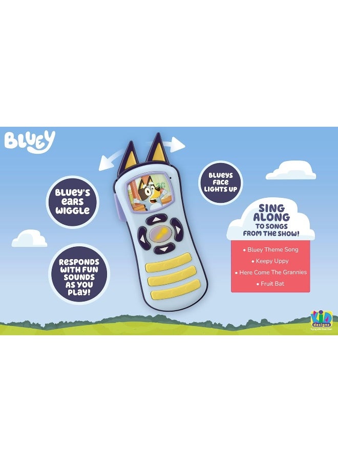 eKids - eKids Bluey Toy Remote Control for Toddlers with Built-in Music and Sound Effects, Musical Toy for Fans of Bluey Toys - Image 1