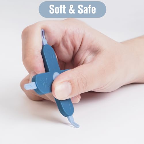 Doytn Baby 4-in-1 Nose,Nail and Ear Cleaner,Nail,Nose and Ear Gadget,Safe Ear Wax Removal Tool and Baby Nose Cleaner Nail Cleaner for Baby (Blue) - Image 4