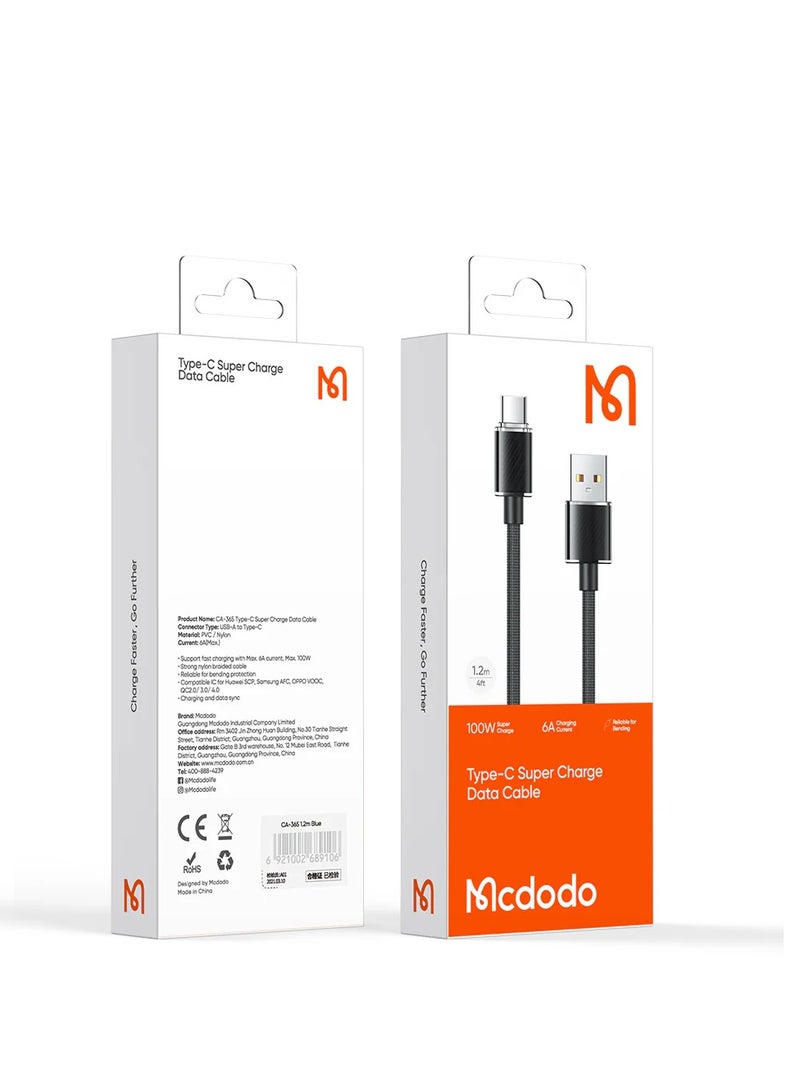 مكدودو كابل 1.2 متر من USB-A إلى USB-C Mcdodo CA-3650 - Image 4