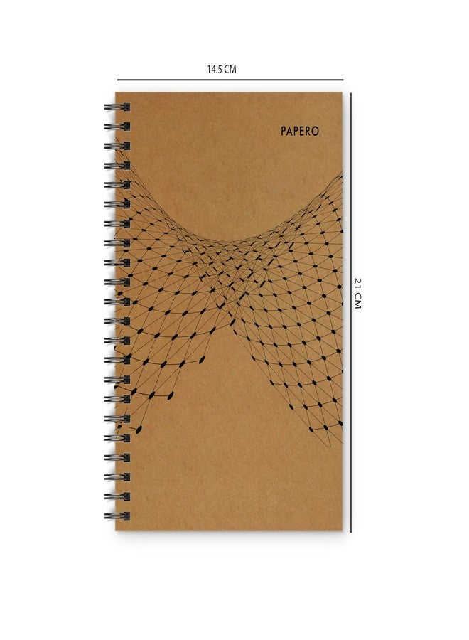PaperO A5 80 GSM Dot Grid Notebook | 5MM Dot Design | A5 Size (21.0 x 14.5 cm) | Ideal for Architects & Designers | Kraft Cover | 100 Pages | DOT Design 2 | Pack of 2 - Image 3