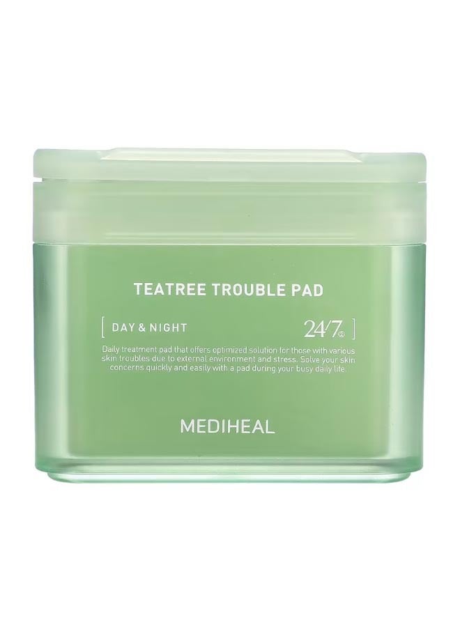 MEDIHEAL Tea Tree Trouble Pad 100 Pads 5.74 fl oz 100 ml - Image 1