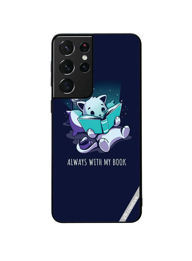 VR CREATIVE Protective Case Cover For Samsung Galaxy S21 Ultra 5G Always With My Book Design Multicolour - Image 1