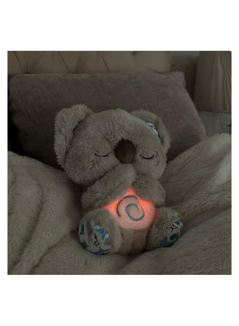 Plush Cuddly Toy, The Relief Koala Breathing, Anxiety Relief Koala Breathing, Portable Plush Baby Toy with Sensory Details Music Lights & Rhythmic Breathing Motion - Image 5
