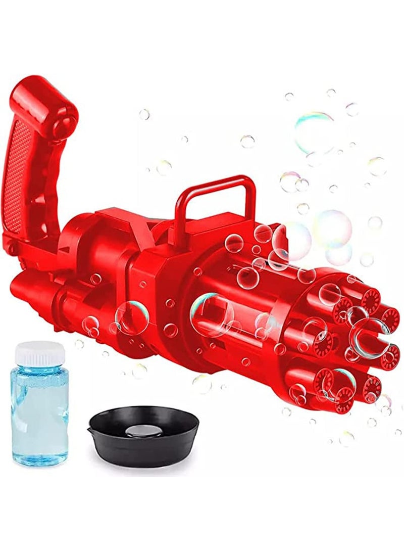 Graphene 8 Holes Electric Bubble Gun for Kids with Soap Solution for Home and Outdoor Use for Boys and Girls - Image 1