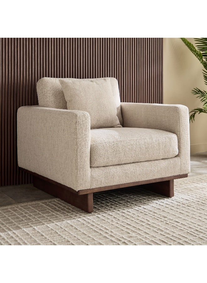 Home Box Monza Armchair Fabric Sofa with Cushion - Image 1